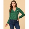 INSPIRE CHIC Women's Zip Up Faux Suede Biker Moto Jacket - 3 of 4