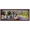 PosterPalooza | Panoramic Classic Modern Brown Frame - UV Acrylic, Foam Board Backing, Hanging Hardware - 3 of 4