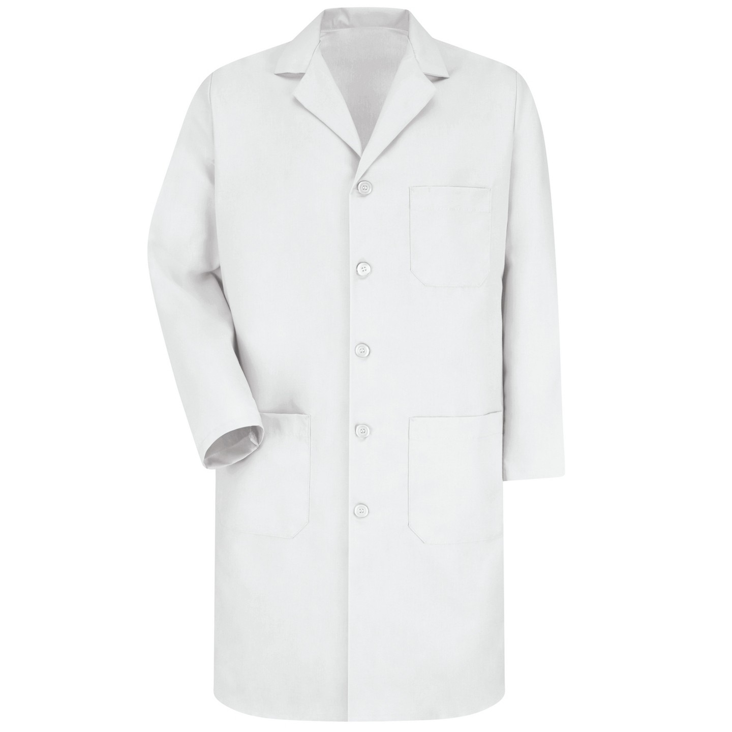 Мужское пальто Red Kap Lab Coat With Exterior Pocket, White - 50, цвет: Красный — фото 1