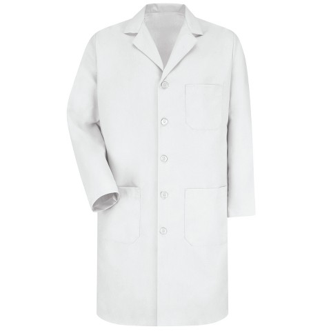 Red Kap Men's Red Kap Lab Coat With Exterior Pocket, White - 50