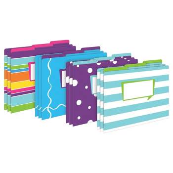 Barker Creek File Folders, Multi Design, 9.5" x 12", 12ct - Happy