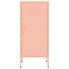VidaXL Storage Cabinet Pink 16.7"x13.8"x40" Steel - 3 of 4