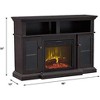 HearthPro Drew Electric Fireplace Media Console in Dark Mahogany - SP5720 - 3 of 4