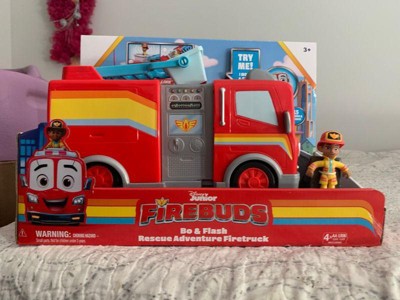 Disney Junior Firebuds Friends Bo And Flash Figure And Fire Truck Set :  Target