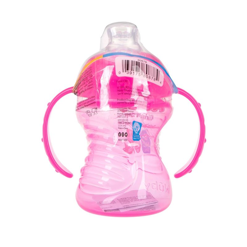 Nuby No Spill Super Spout Trainer Cup - Bright Pink - 8oz, 5 of 6