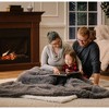 Chanasya Fuzzy Tusicon Faux Longfur Throw Blanket - Plush Blanket - 2 of 4