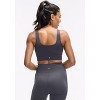 Peloton Women's Seamless Square Neck Bra, Slate - 3 of 4