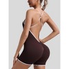 Seamless Quick-Dry Ribbed Sleeveless Yoga Romper – Backless Fitness Suit - 4 of 4