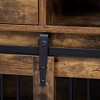 Dog Crate Furniture With Storage Shelves, Pet Friendly Kitchen Baker's Rack with Pet Crate, Dog Cage Coffee Bar Cabinet for Living Room Entryway - 4 of 4