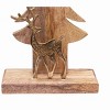 Gallerie II Wood/Gold Tree & Deer Figurine - 3 of 3