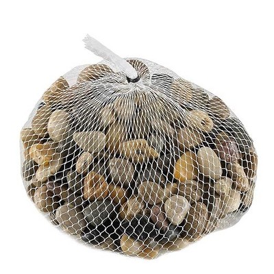 2 Pounds Multicolor Natural Polished Decorative River Rock Stones