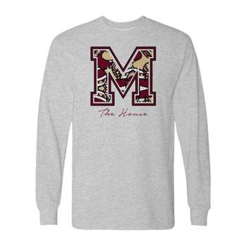 NCAA Morehouse College Maroon Tigers Gray Long Sleeve T-Shirt