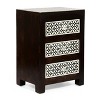 Sapphtopaz Nightstand with Drawers and Handles Wooden Entryway Table Night Stand for Bedroom, Living Room - 3 of 4