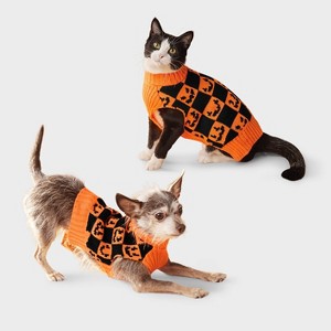 Pumpkin Faces Dog and Cat Sweater - Boots & Barkley™ - 1 of 4