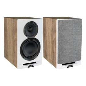 Elac UBR62 6.5 Inch Bookshelf Speakers - Pair (Walnut/Black) - 1 of 4