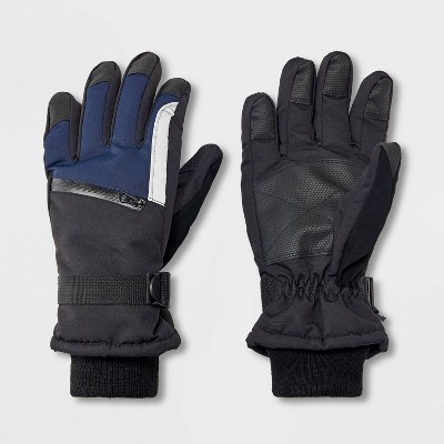 Navy blue shop ski gloves