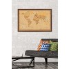 Trends International Antique World Map 2023 Framed Wall Poster Prints - 2 of 4