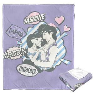 Disney Princesses Aladdin And Jasmine Silk Touch Throw Blanket 50x60 Inches - 1 of 4