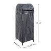 happimess Darla All-Weather Wicker/Metal Swing Top Hideaway Outdoor Trash Can - 3 of 4