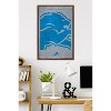 Trends International NFL Detroit Lions - Logo 25 Framed Wall Poster Prints - 2 of 4