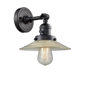 Halophane - 1 Light Wall Sconce In Industrial Style-8 Inches Tall and 8.5 Inches Wide - 1 of 1