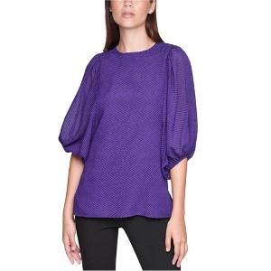 Calvin Klein Womens Textured Pullover Blouse - 1 of 1