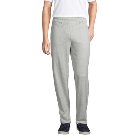 Lands' End Men's Tall Jersey Knit Sweatpants - Large Tall - Gray Heather :  Target