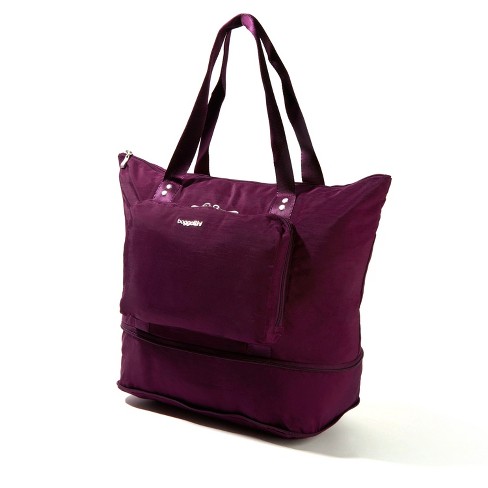 Baggallini Carryall Expandable Packable Tote Bag - Mulberry : Target