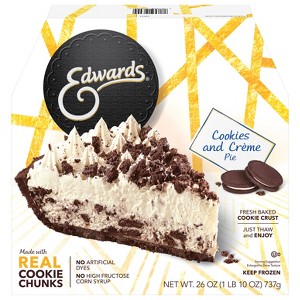 Edwards Frozen Premium Desserts Cookies and Crème Pie - 26oz - 1 of 4