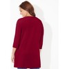 Catherines Women's Plus Size Easy Fit 3/4-Sleeve Scoopneck Tunic - 3 of 4