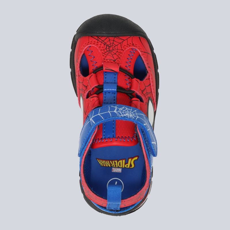Marvel Toddler Spider-Man Sandals - Blue/Red, 2 of 4
