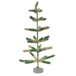Christmas Green/White Sisal Tree One Hundred 80 Degree  -  Decorative Figurines - 1 of 3