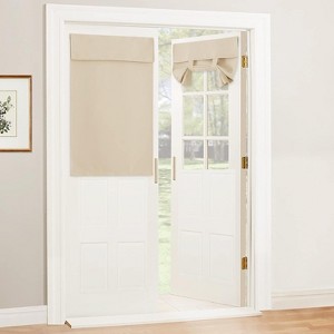 NICETOWN Door Curtain Blackout Window Tie up Shades Thermal Insulated for Kitchen Bedroom Kids Nursery 1 Panels - 1 of 4