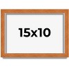 PosterPalooza | Photo Size Modernist Brown Picture Frame - UV Acrylic, Foam Board Backing, Hanging Hardware - 2 of 4