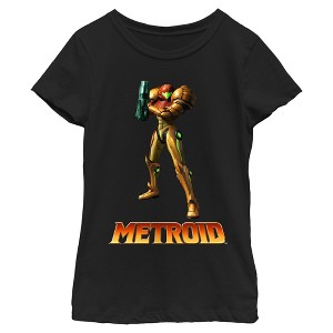 Girls Nintendo Prime Samus Aran Full Shot T Shirt - 1 of 4