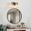 POWLIG Modern Vanity Light Fixture - Dimmable Bathroom Lighting with Cone Clear Glass Shades - 4 of 4