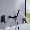 Waterfall Single-Handle 2 Sprayer Wall Mount Bathtub Shower Faucet in Matte Black - 4 of 4