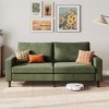 79'' Corduroy Loveseat Sofa, Adjustable Deep Seat Couch for Living Room, Bedroom, or Office - 2 of 4