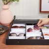 Juvale 18 Slot Sunglasses Organizer, Eyeglass Storage Case with Clear Lid for Multiple Pairs of Glasses, 18.5 x 14.25 In - 2 of 4