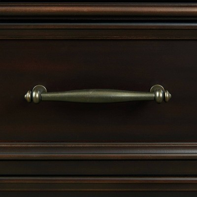 Transitional Black 9-Drawer Dresser with Felt-Lined Drawers