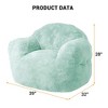 TROPOW Extra Large Bean Bag Chair,Pre-Filled Plush Beanbag Sofa for Adults, Kids & Teens, Comfortable Lounge Chair for Bedroom & Living Room - 4 of 4