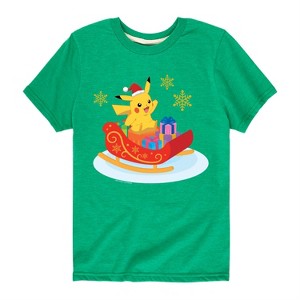 Boys' - Pokémon - Holiday Designs Short Sleeve Graphic T-Shirt - 1 of 4
