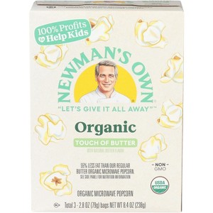 Newman's Own Organic Light Butter Popcorn - Case of 1 - 2.8 oz - 1 of 1