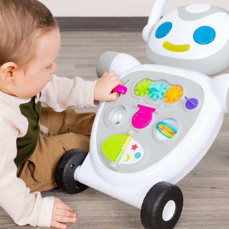 Smart Steps by Baby Trend Buddy Bot 2-in-1 Push Walker Stem Learning Toy, 5 of 14