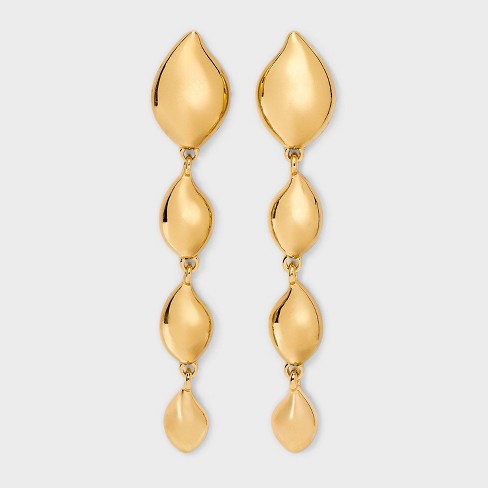 Quad Teardrop Earrings - A New Day™ Gold - image 1 of 3