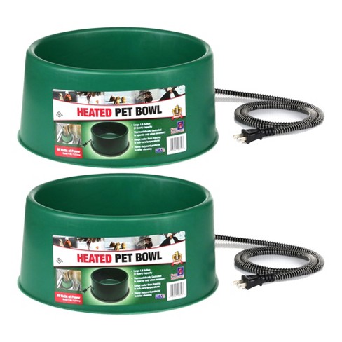 Heated water best sale dish for dogs