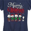 Women's - Peanuts - Merry Christmas Chior Short Sleeve Graphic T-Shirt - 2 of 4