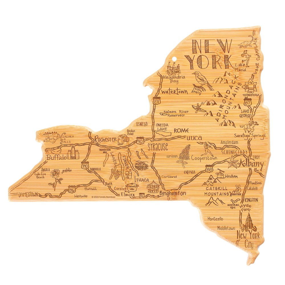 Totally Bamboo Destination New York Serving and Cutting Board