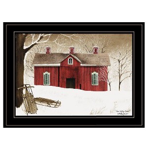 PAGED Modern Framed Wall Art for Living Room, Boho Wall Decor– "New Fallen Snow" by Billy Jacobs, Hang Framed Print, Bathroom Wall Decor - 1 of 4