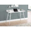 Monarch Specialties Computer Desk Home Office Laptop Storage Shelves 48InchL Work Metal Laminate White Contemporary Modern - 2 of 4